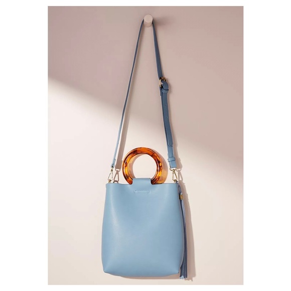 ❌SOLD❌Anthropologie Lucite-Handled Tote Bag - Picture 2 of 6